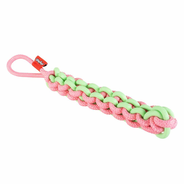 Coockoo Hundespielzeug Twisting Tugger grün rosa