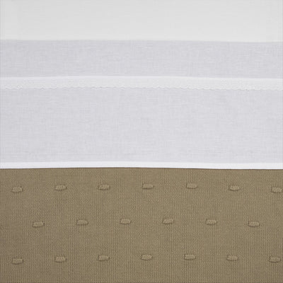 Meyco Baby-Spitzenbettlaken – weiß – 75 x 100 cm – 0,3 tog