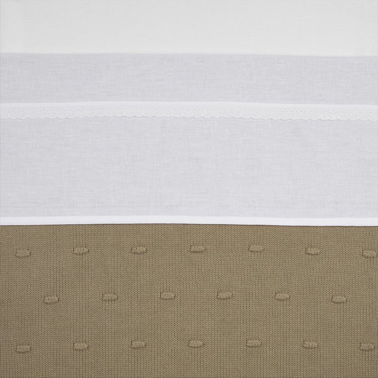 Meyco Baby-Spitzenbettlaken – weiß – 75 x 100 cm – 0,3 tog