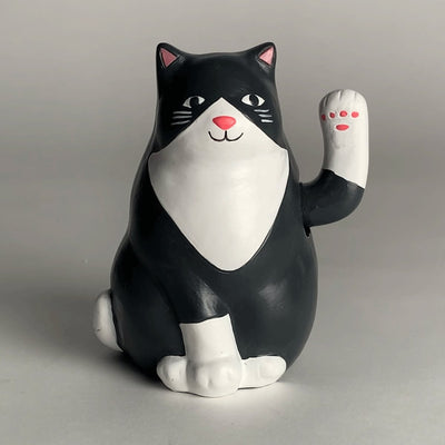 Kikkerland Solarkatze Solarenergiefigur – winkende Katze – einzigartiges Geschenk