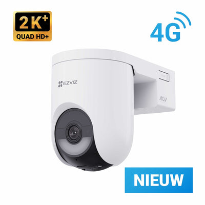 Ezviz HB8 Lite 4G LTE WiFi – 2K+ – 360° PTZ-Überwachungskamera – kabellos für den Außenbereich – KI-Erkennung, automatische Verfolgung – Farbnachtsicht – WiFi 6 – Sirenenscheinwerfer – keine monatlichen Kosten