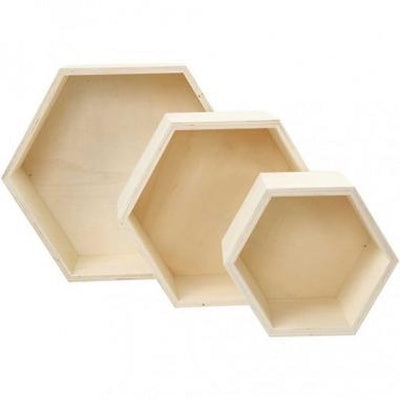 Hexagonal Show Box Creativ Company, 3st.