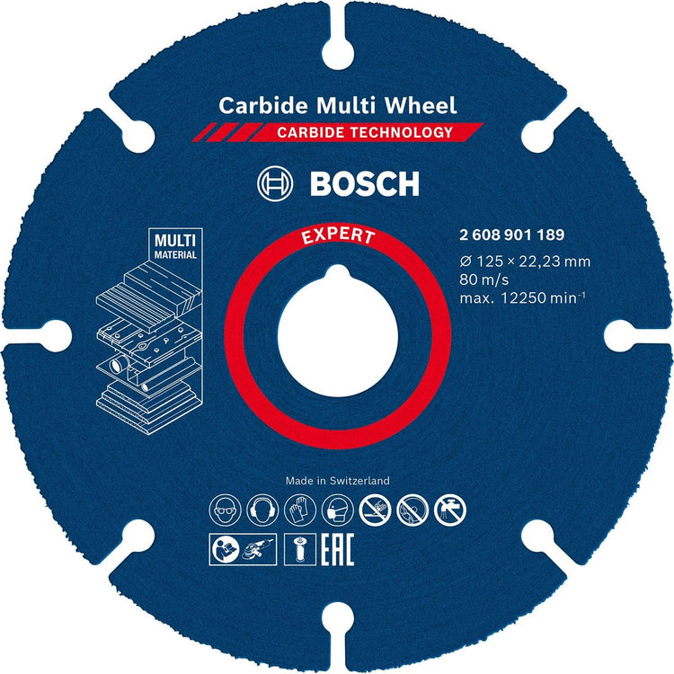 Bosch Zubehör Expert Carbide Multi Wheel 2608901189 Trennscheibe gerade 125 mm 1 Stück