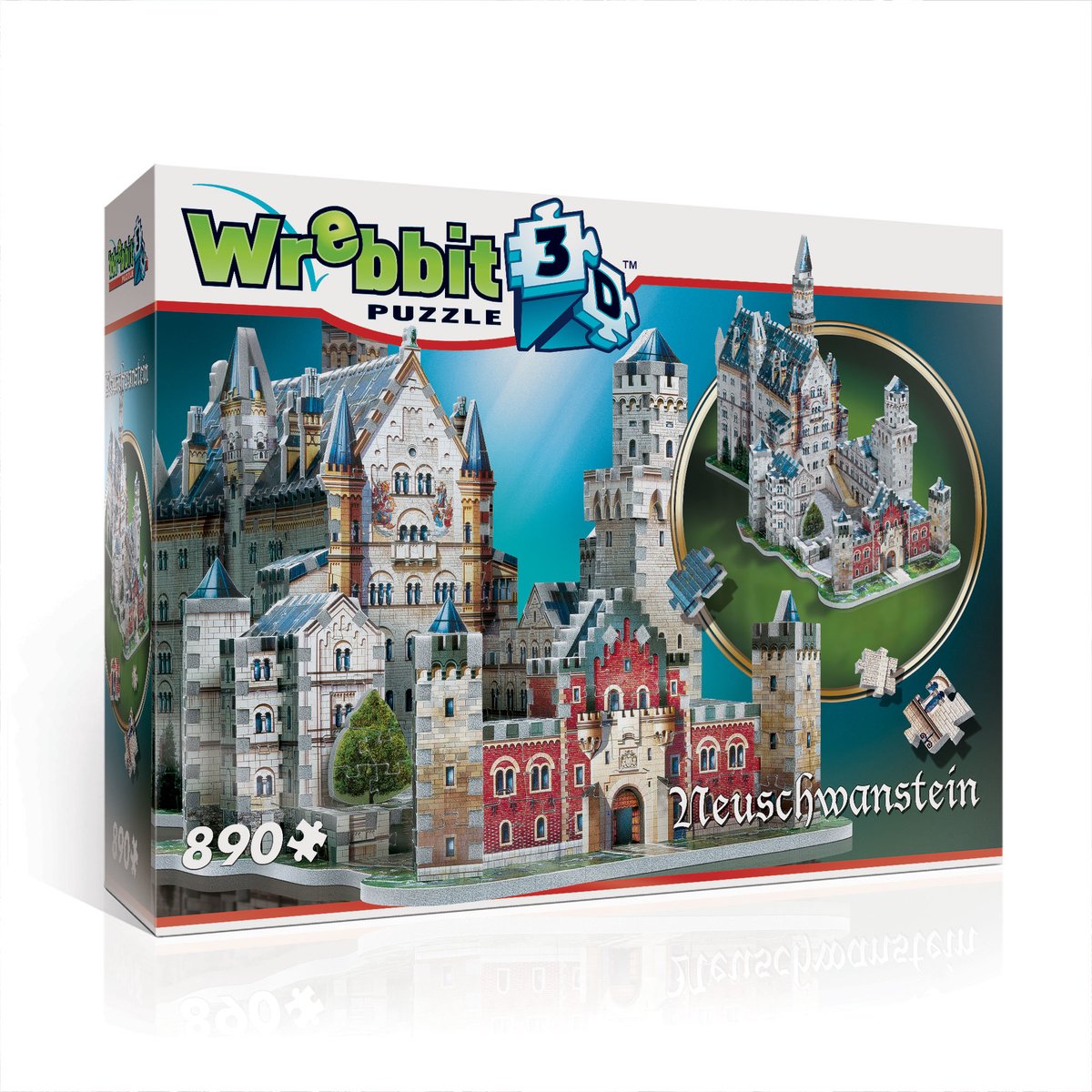 Wrebbit Schloss Neuschwanstein - 3D-Puzzle - 890 Teile