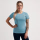 Rogelli Core Laufshirt Damen – Kurzarm – Blau – L