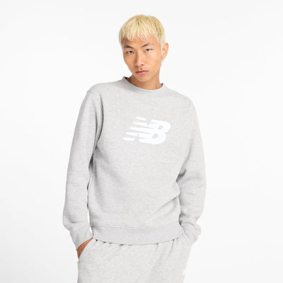 New Balance Sport Core Brushed Crew Herrenpullover – athletisches Grau