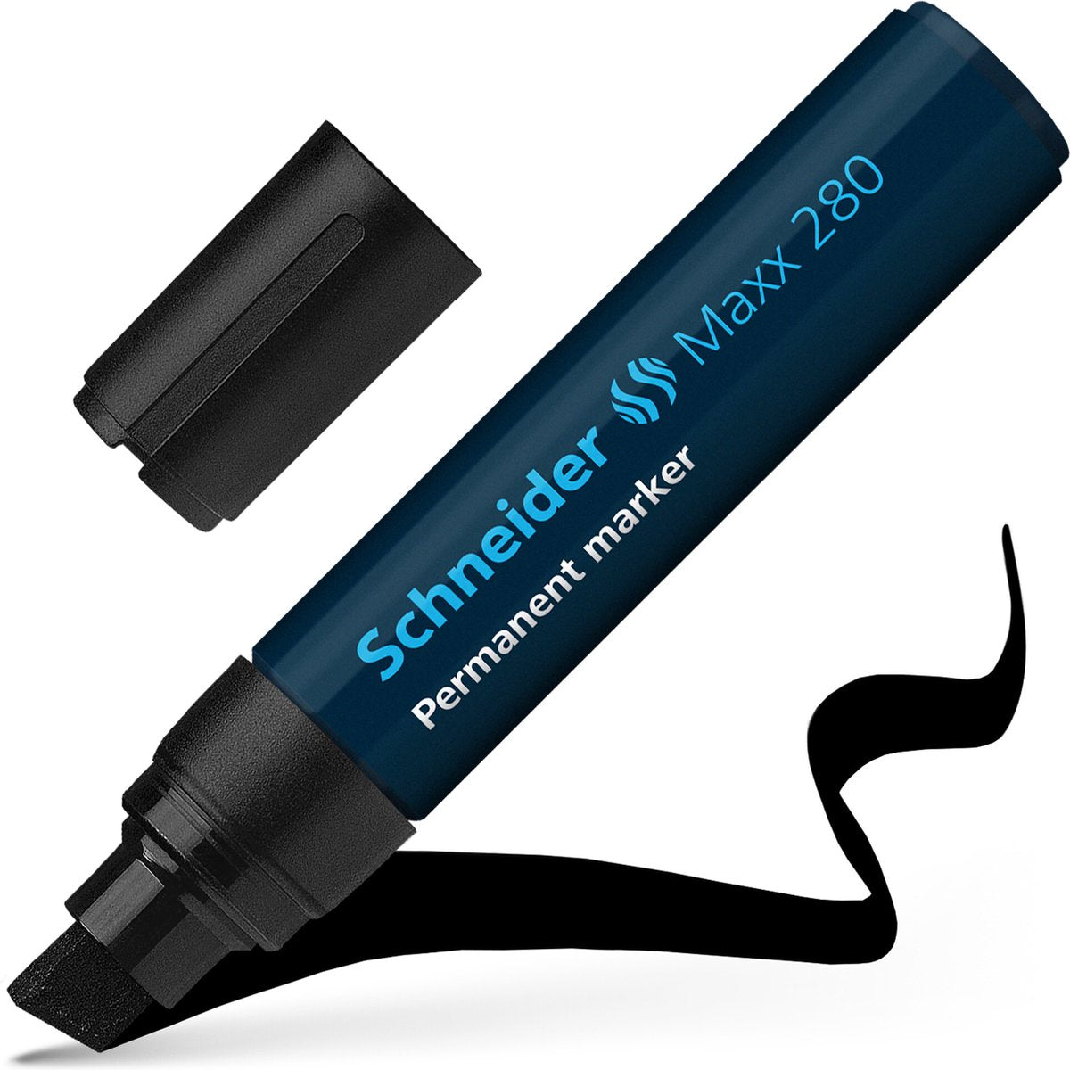 Schneider Schreibgeräte Schneider Permanent Marker – Maxx 280 – Keilspitze – Schwarz – S-128001