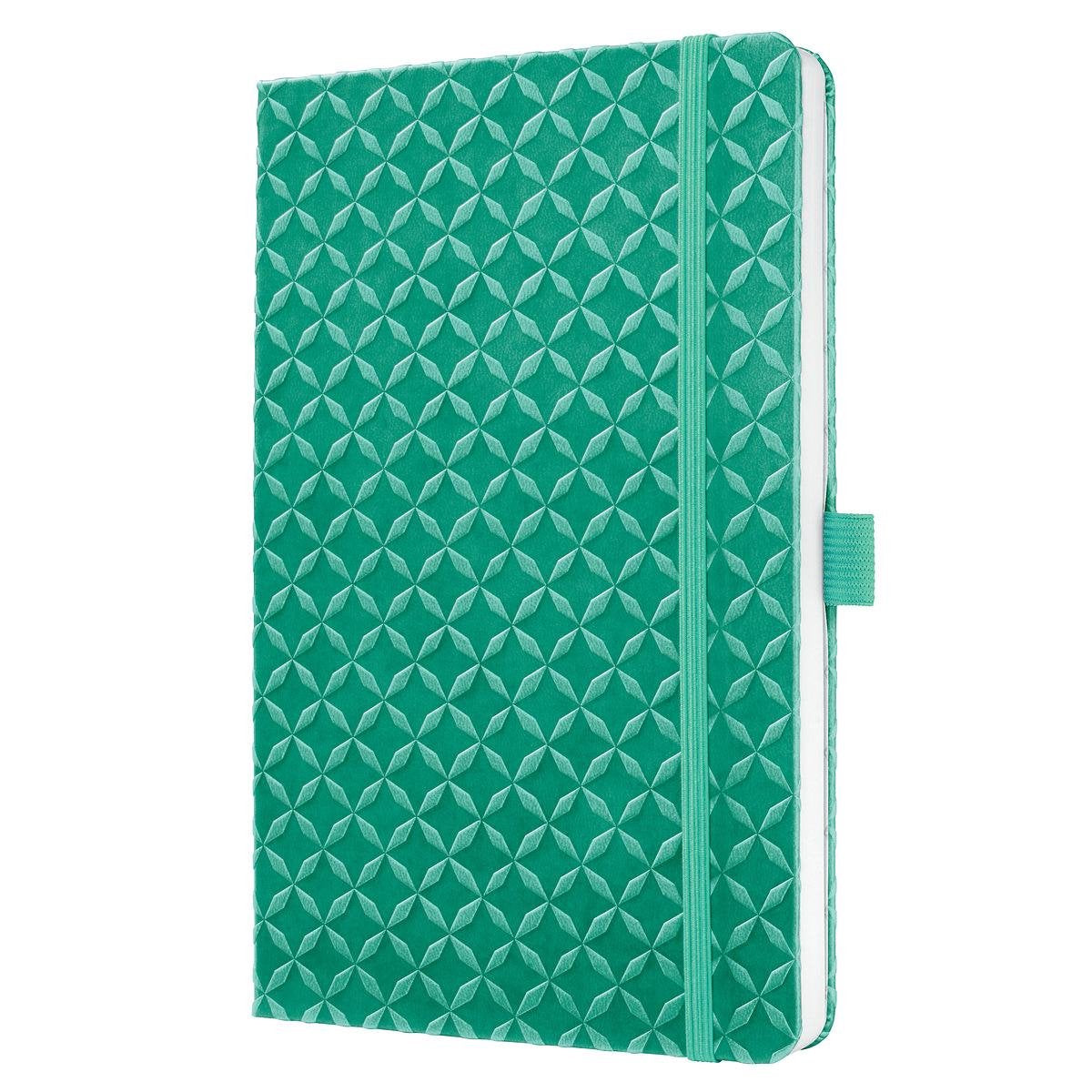 Sigel Notizbuch Jolie – Flair – A5 – Hardcover – 174 Seiten – liniert – 80-Gramm-Papier – Mintgrün – Si-JN133