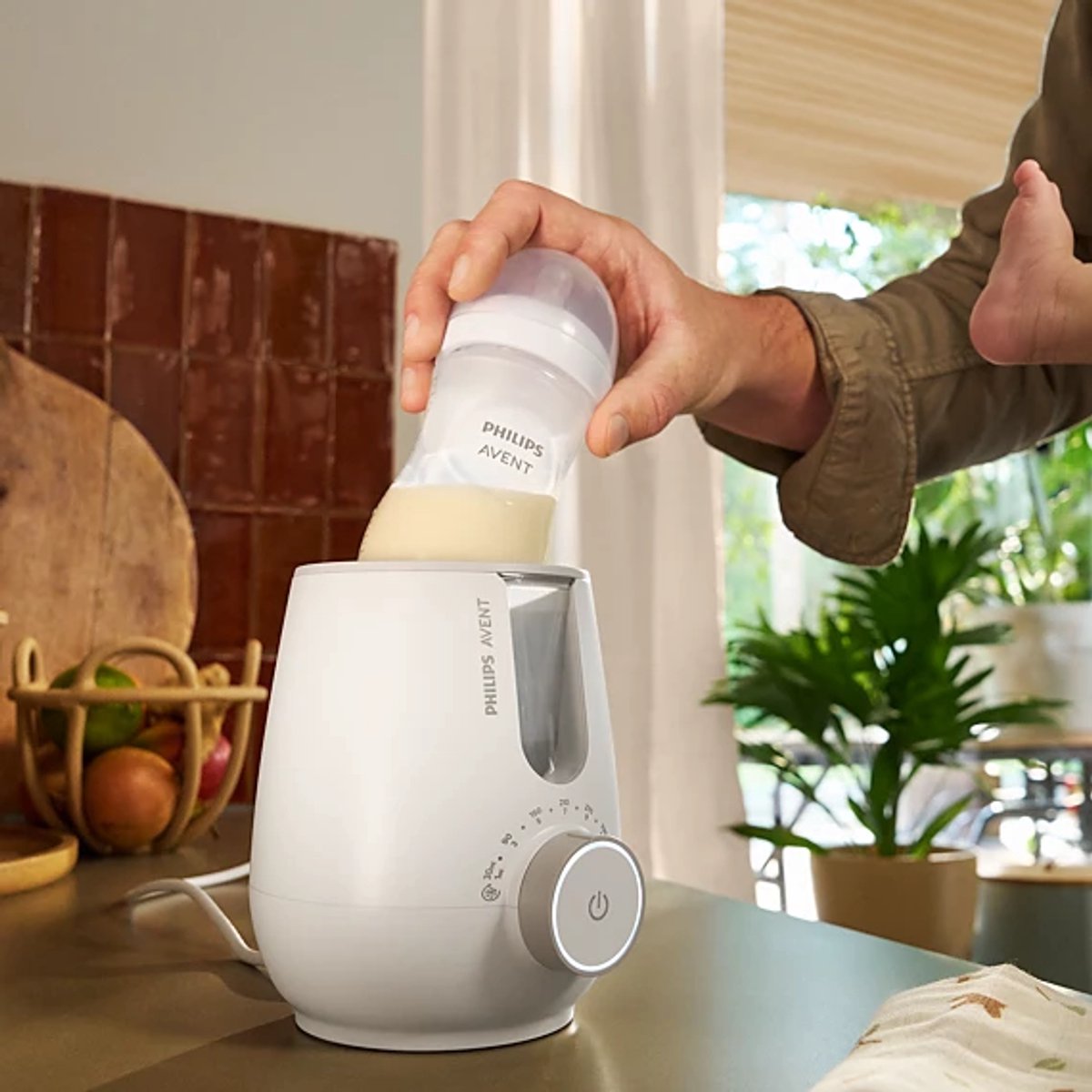 Philips Avent 2-in-1-Wärmer-Sterilisator Premium – Flaschenwärmer + Dampfsterilisator (SCF359 00)
