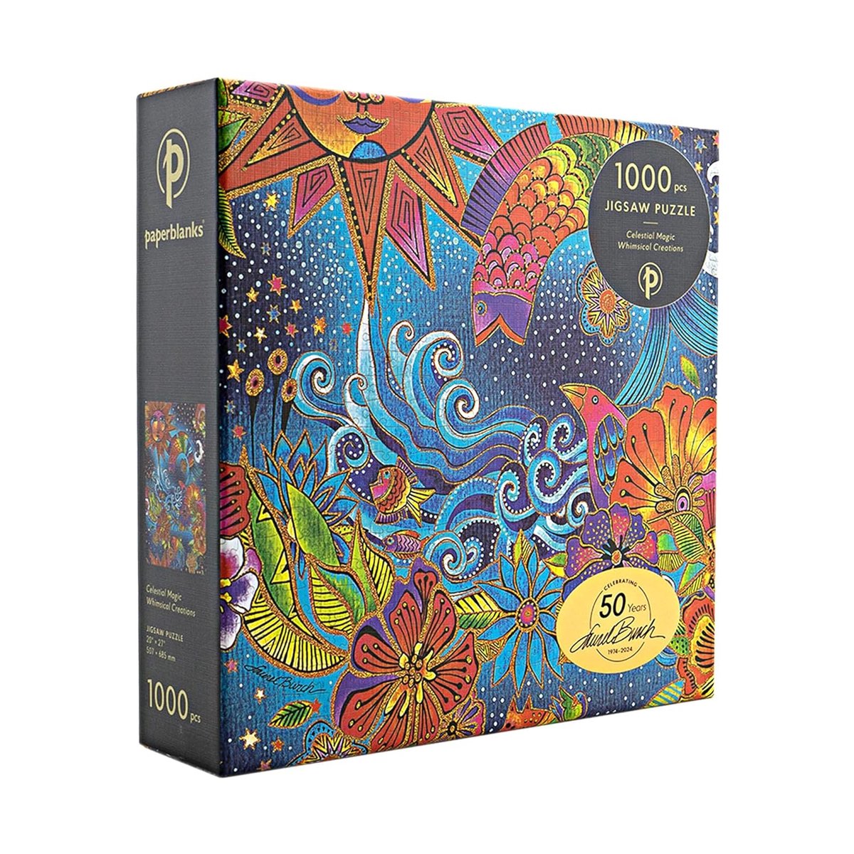 1000-teiliges Puzzle mit himmlischer Magie, Laurel Burch-Kollektion von Paperblanks (skurrile Kreationen)