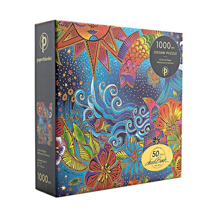 1000-teiliges Puzzle mit himmlischer Magie, Laurel Burch-Kollektion von Paperblanks (skurrile Kreationen)