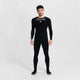 Rogelli Core lange Radhose Herren – Sitzpolster und Hosenträger – Schwarz – 5XL
