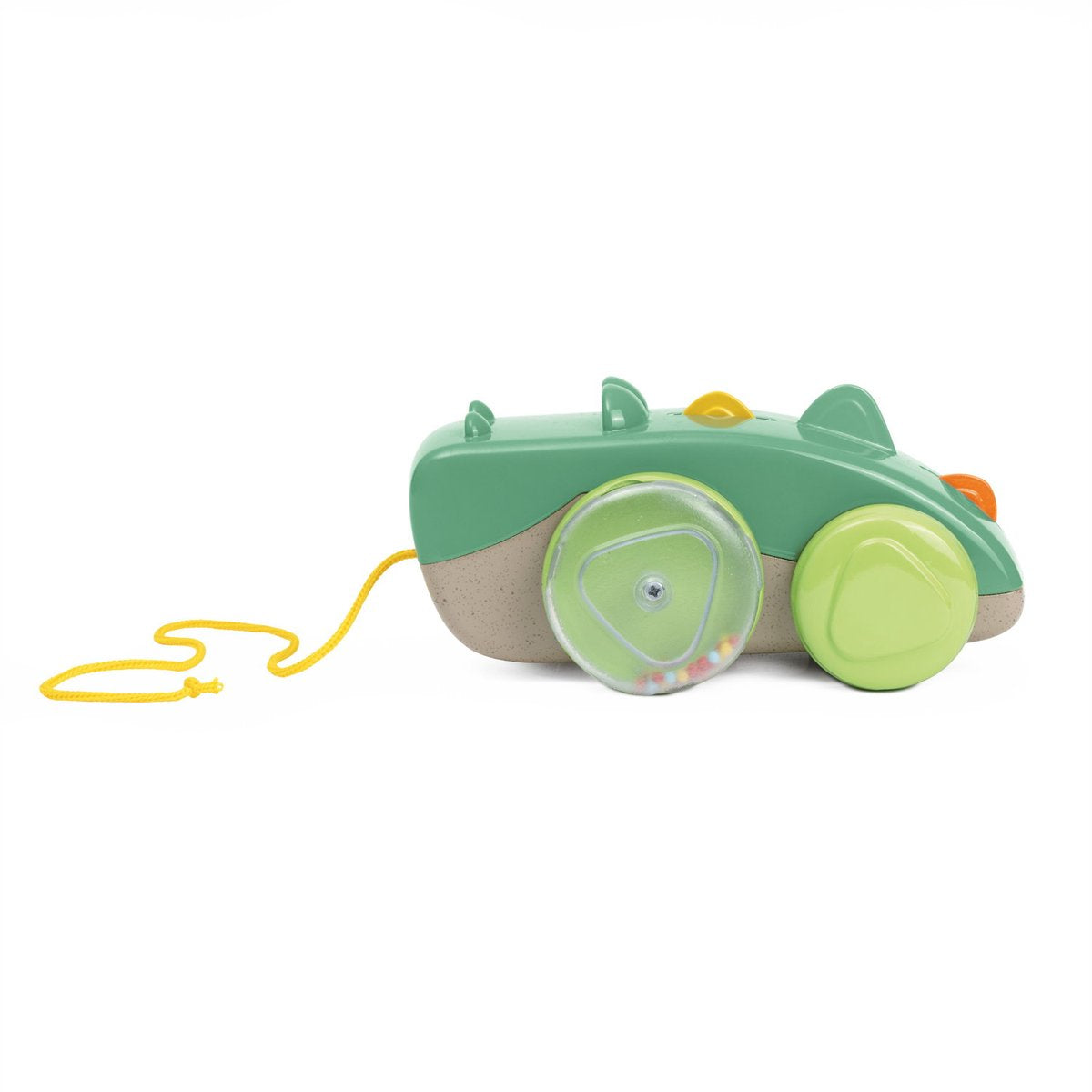 Chicco Krokodil-Ziehfigur, umweltfreundliches, nachhaltiges Laufspielzeug mit Sound (10–36 Monate)