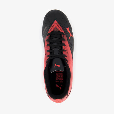 Puma Rapid FG AG Jr Unisex-Sportschuhe - Schwarz-Ultrarot