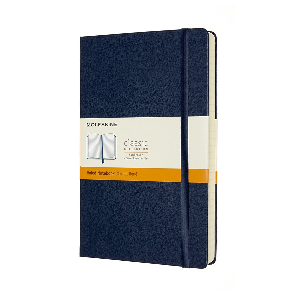 Klassisches Moleskine-Notizbuch – erweitert – groß – Hardcover – liniert – Saphirblau