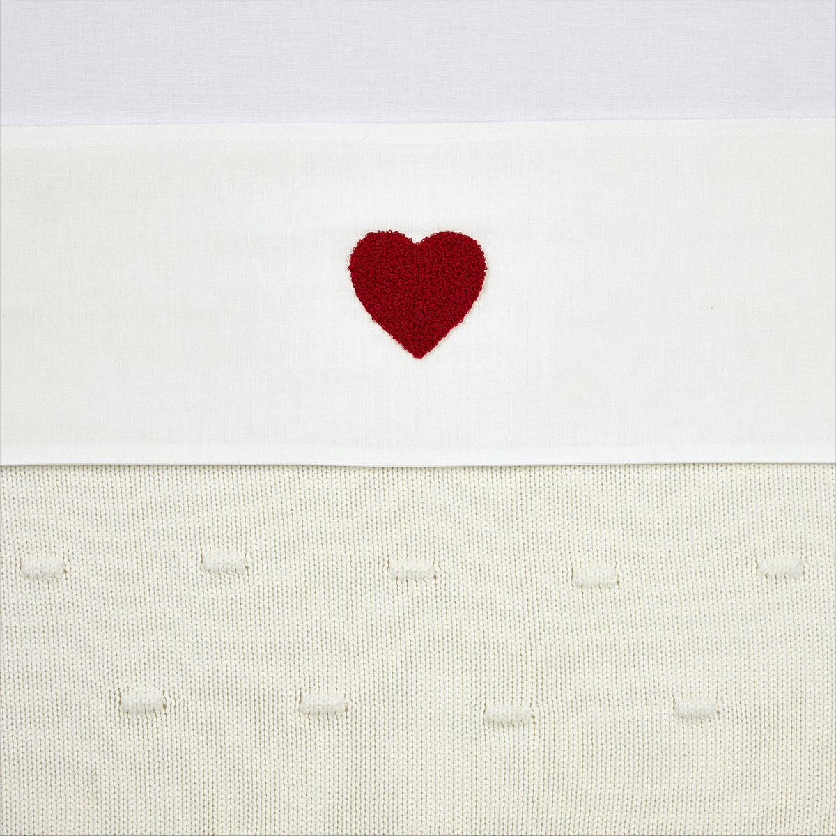 Meyco Babybettlaken Sweet Heart – Rot – 100 x 150 cm – 0,3 Tog