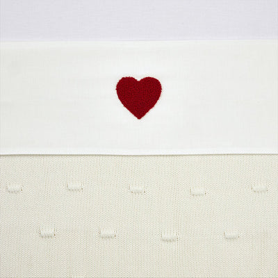 Meyco Babybettlaken Sweet Heart – Rot – 100 x 150 cm – 0,3 Tog