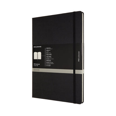 Professionelles Moleskine-Notizbuch – A4 – Hardcover – Schwarz