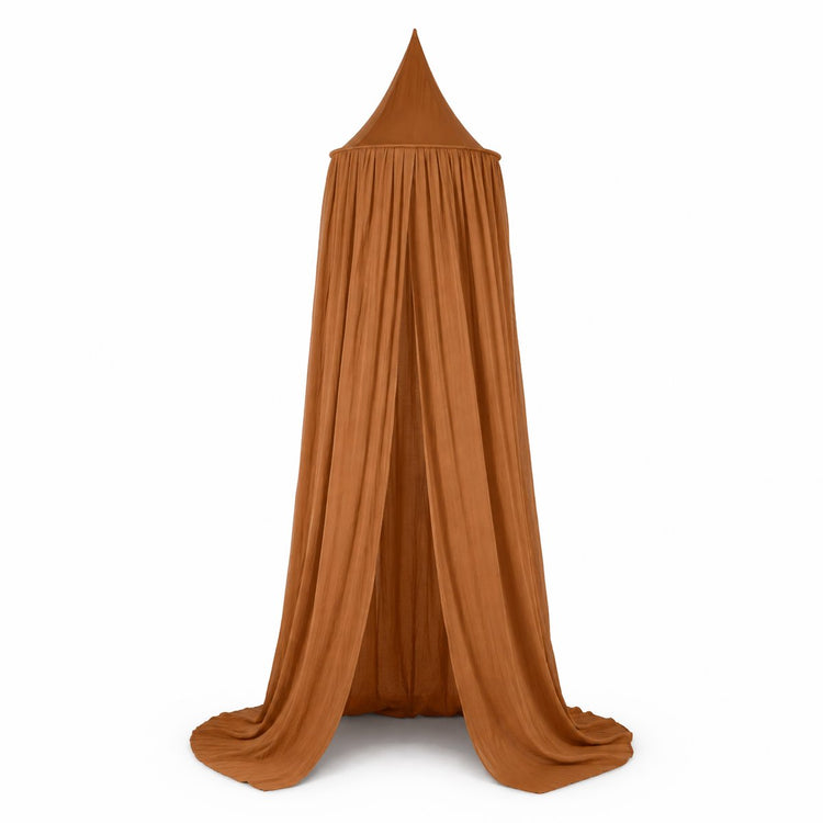 Deryan Baby-Moskitonetz Vintage 245 cm – Kinder-Moskitonetz – Baldachin Karamell