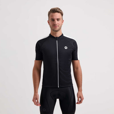 Rogelli Explore Radtrikot Herren – Kurzarm – Schwarz und Weiß – M