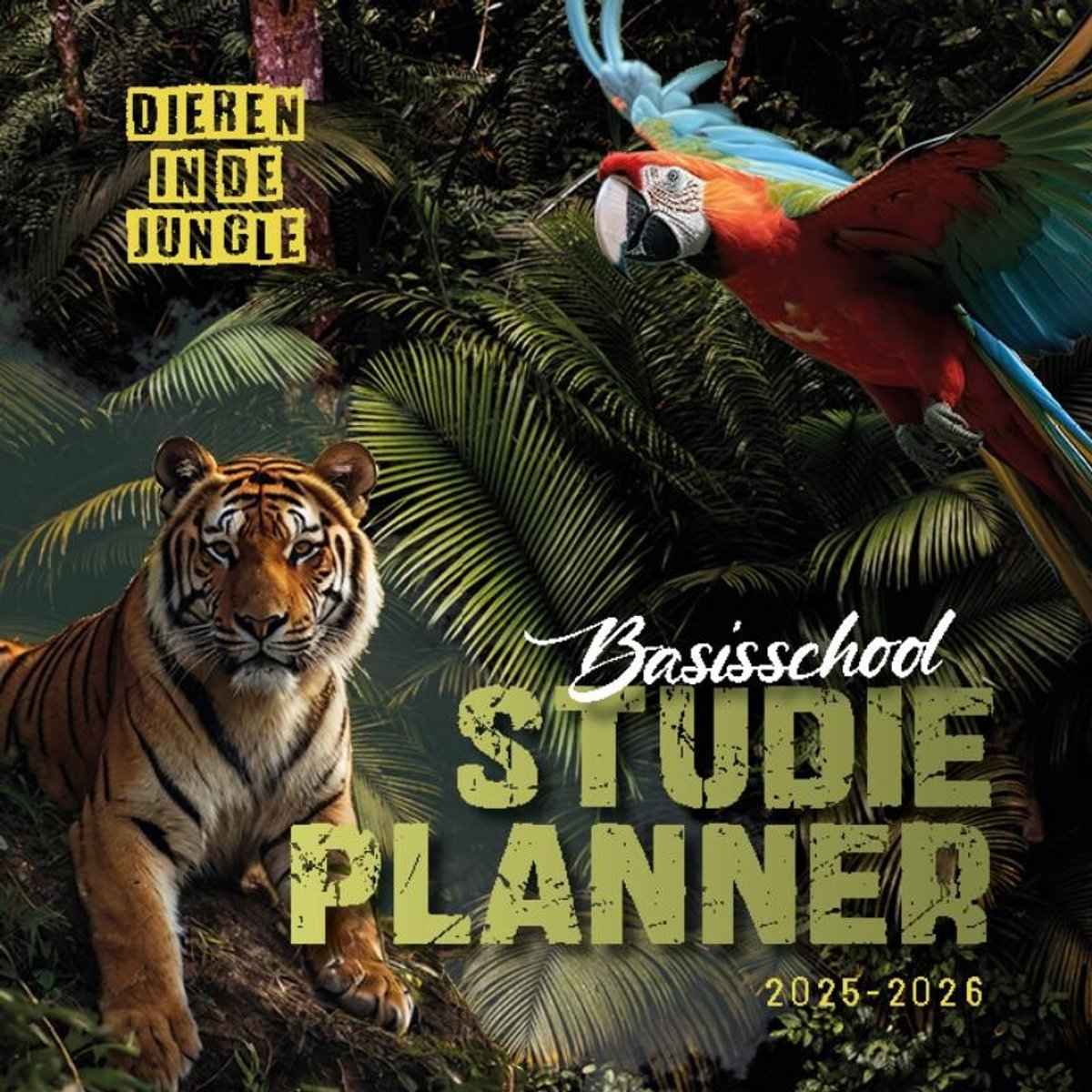 Grundschulstudienplaner Tiere im Dschungel 2025-2026