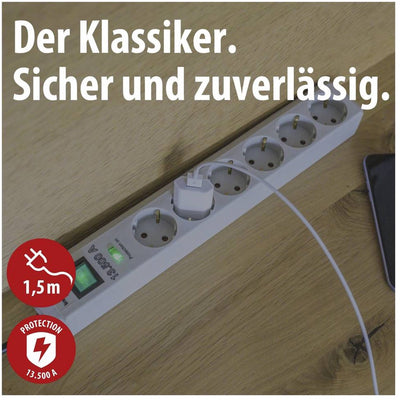 Brennenstuhl Eco-Line 13.500A Sockel mit Überspannung BEVE