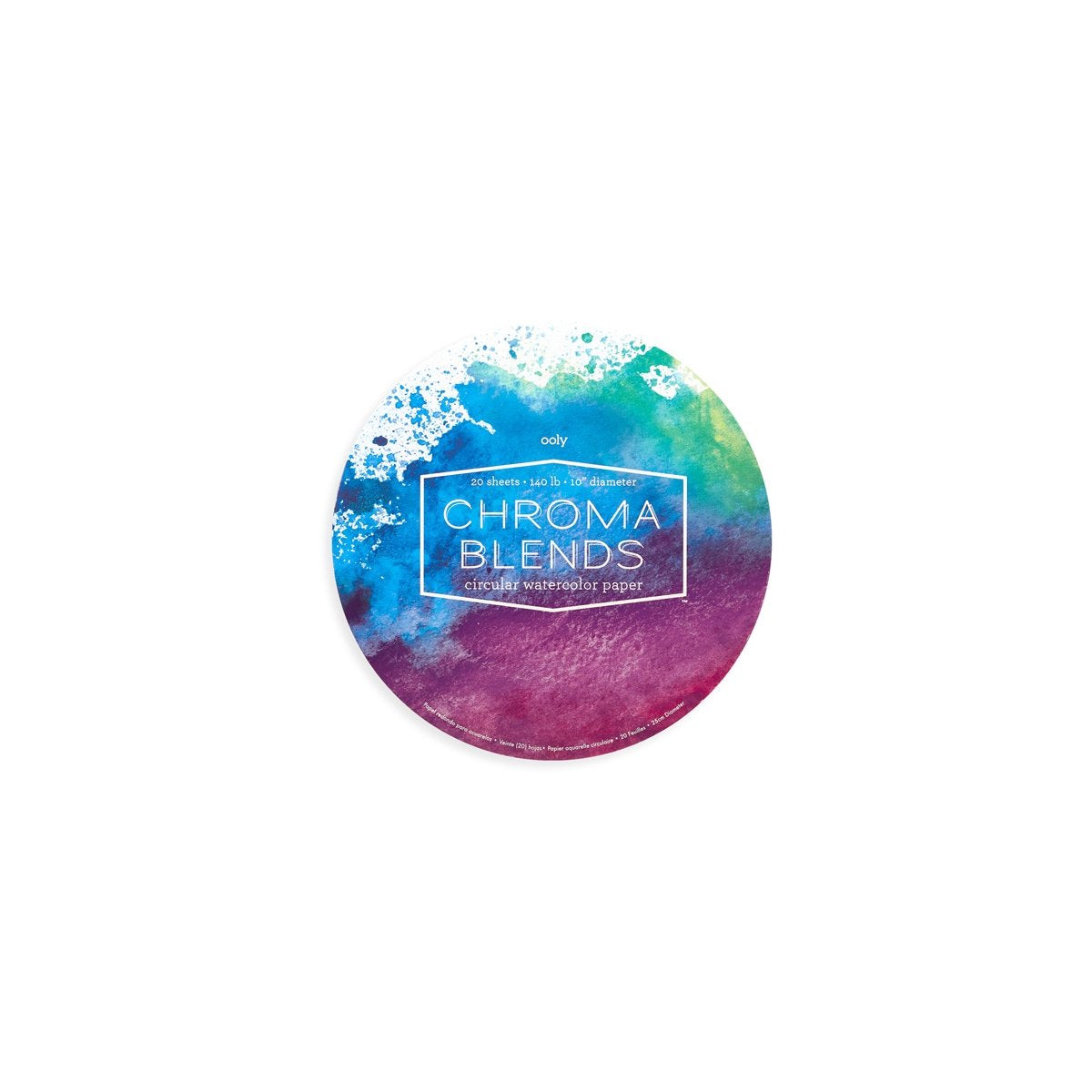 Ooly – Chroma-Mischungen – kreisförmig – Aquarellpapierblock