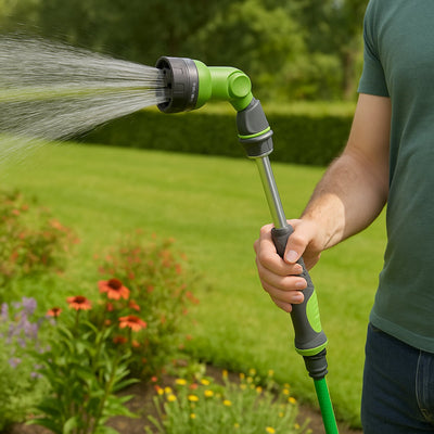 Kinzo Gartensprüher mit 8 Sprüheinstellungen – verstellbarer Sprühkopf für die Gartenbewässerung