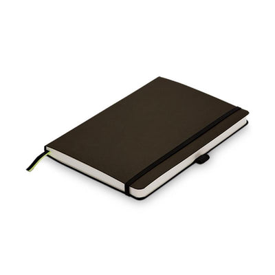 Lamy Paper Softcover A5 Notizbuch 810 – stilvolles Notizbuch im DIN A5-Format (145 x 210 mm) mit Lineatur 192 Seiten – Softcover in Umbra – inkl. elastisches Verschlussband
