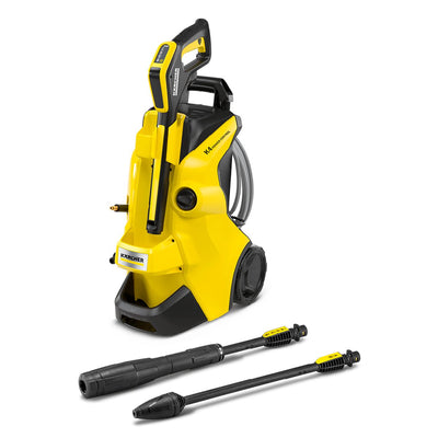 Kärcher K 4 Power Control Flex Hochdruckreiniger – Premiumflex Hochdruckschlauch – 130 bar – 420 l·h – 30 m² – geeignet für u.a. Auto - Fahrräder - Terrasse - Motorräder - Zaun und Gartenmöbel