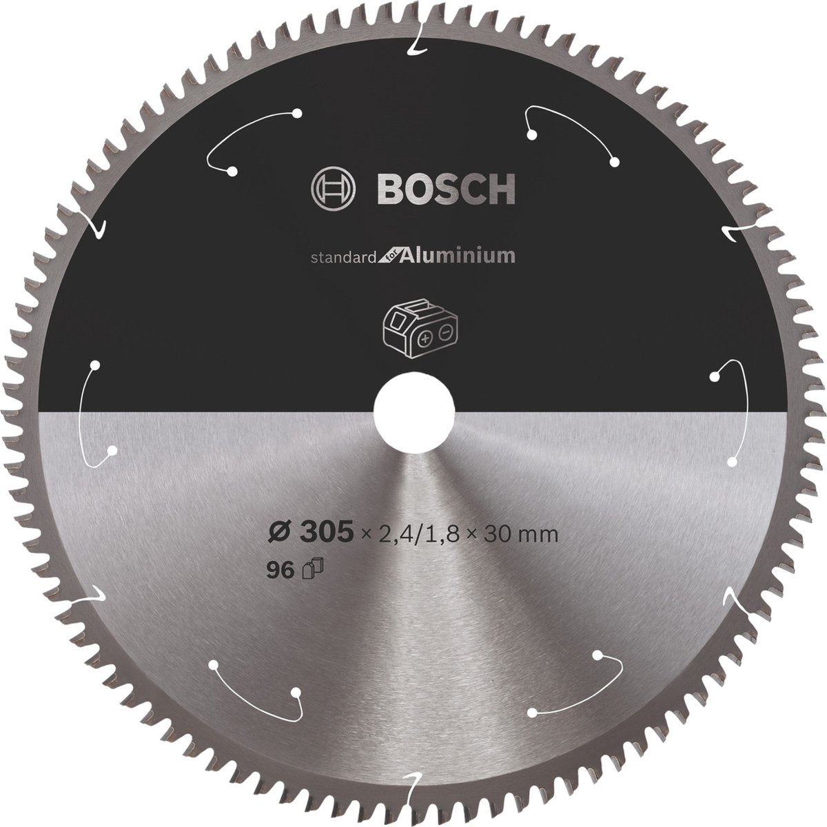 Bosch Norm für Alu-Kreissägeblatt 305 x 2,4 x 30 mm 96 Zähne (2608837782)