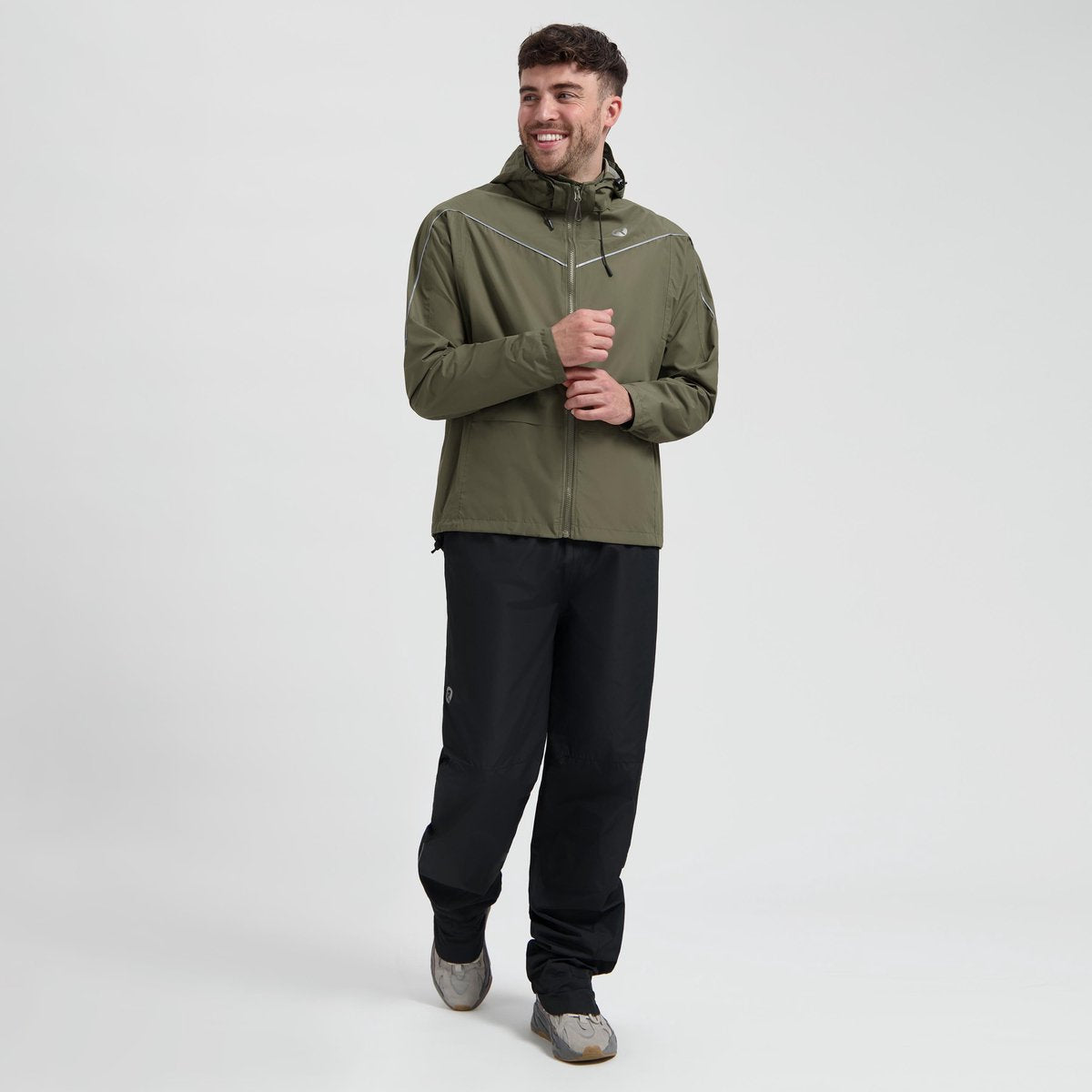 Rogelli Commuter Essential Regenanzug – wasserdicht – Armeegrün – XXL