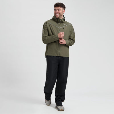Rogelli Commuter Essential Regenanzug – wasserdicht – Armeegrün – XXL