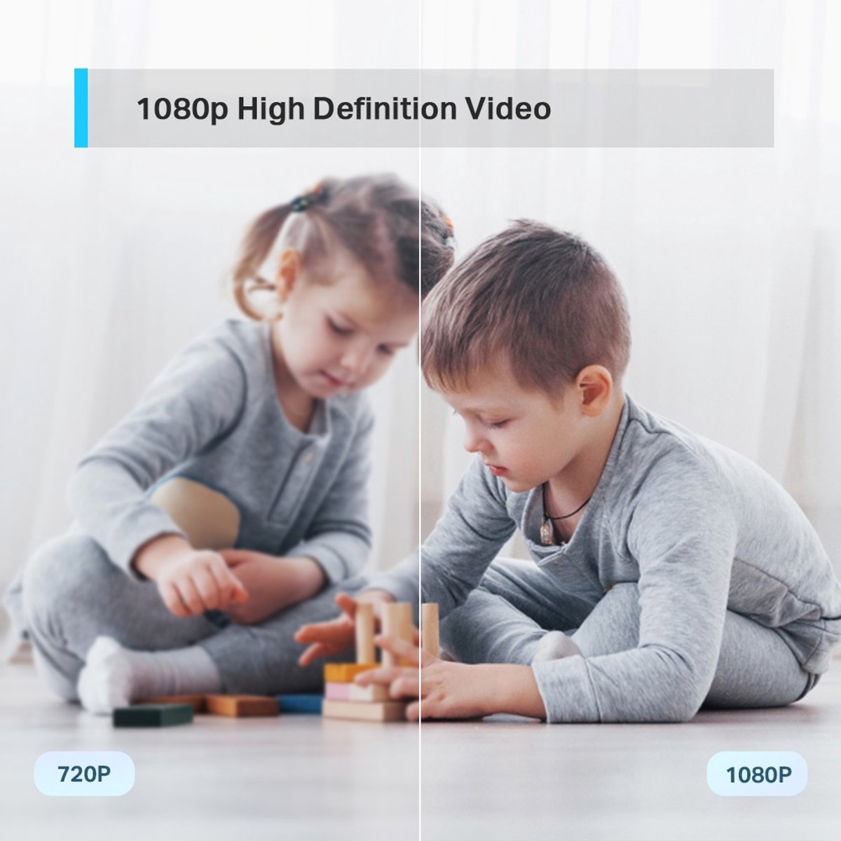 TP-Link Tapo C200 Sicherheitskamera für den Innenbereich, 2er-Pack – 1080p – Full HD – Schwenk-/Neigefunktion – WLAN-Kamera