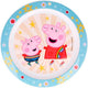 Stor s.l. Teller Peppa Pig Junior 22 cm hellblau weiß