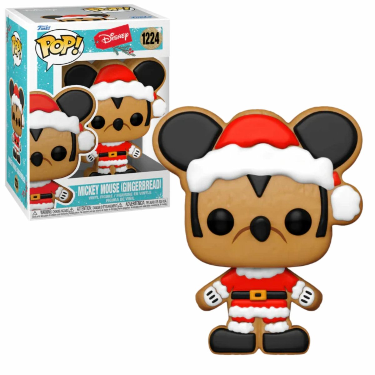 Funko Mickey Mouse – Disney-Feiertag 2022 Pop! Helden Santa Mickey 9 cm Sammelfigur – mehrfarbig