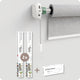 Motionblinds Upgrade-Kit – intelligente Rollos – universeller Vorhangmotor – elektrisches Rollo – automatisches Rollo – 2er-Pack – Fernbedienung – Weiß