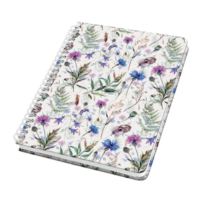 Sigel – Spiralnotizbuch – Jolie – A5 – Hardcover – 120 Seiten – Punkte – 100-Gramm-Papier – Misty Meadows – Si-JN618