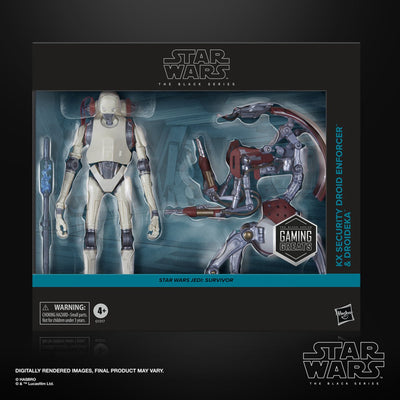 Star Wars The Black Series KX Security Droid Enforcer und Droideka, Actionfiguren-Set (15 cm)