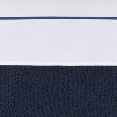 Meyco Babybettlaken mit Paspelierung – Indigo – 75 x 100 cm – 0,3 tog