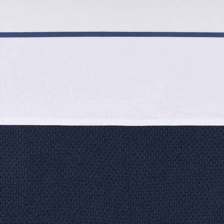 Meyco Babybettlaken mit Paspelierung – Indigo – 75 x 100 cm – 0,3 tog