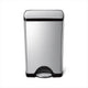 Simplehuman klassischer rechteckiger Treteimer – 38 Liter – gebürsteter Edelstahl