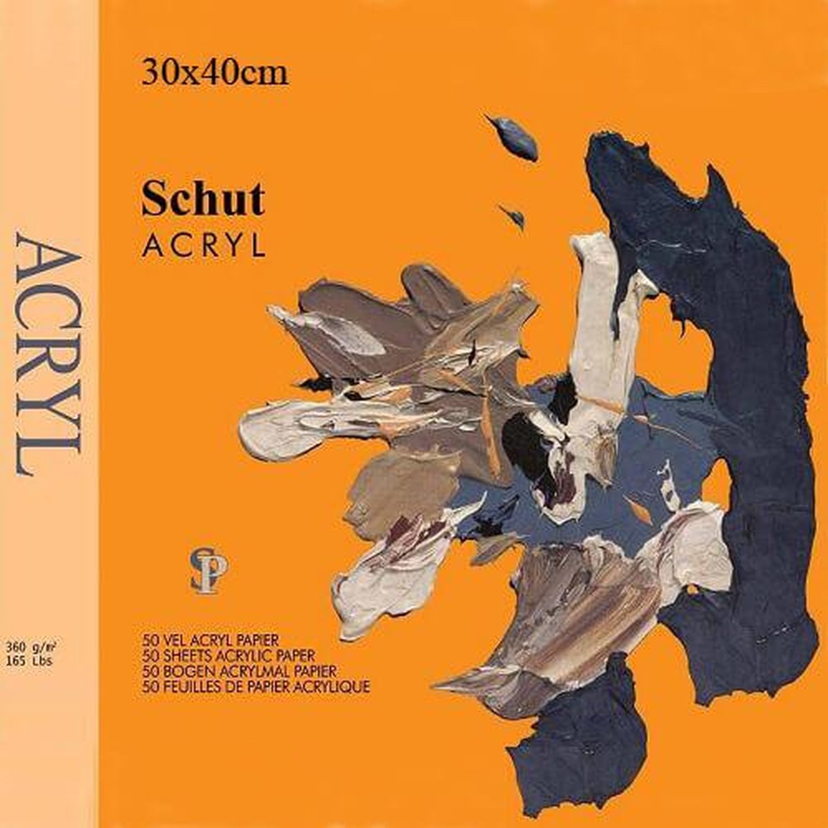 Schut Acrylpapier 360 Gramm Acrylfarbblock 30x40
