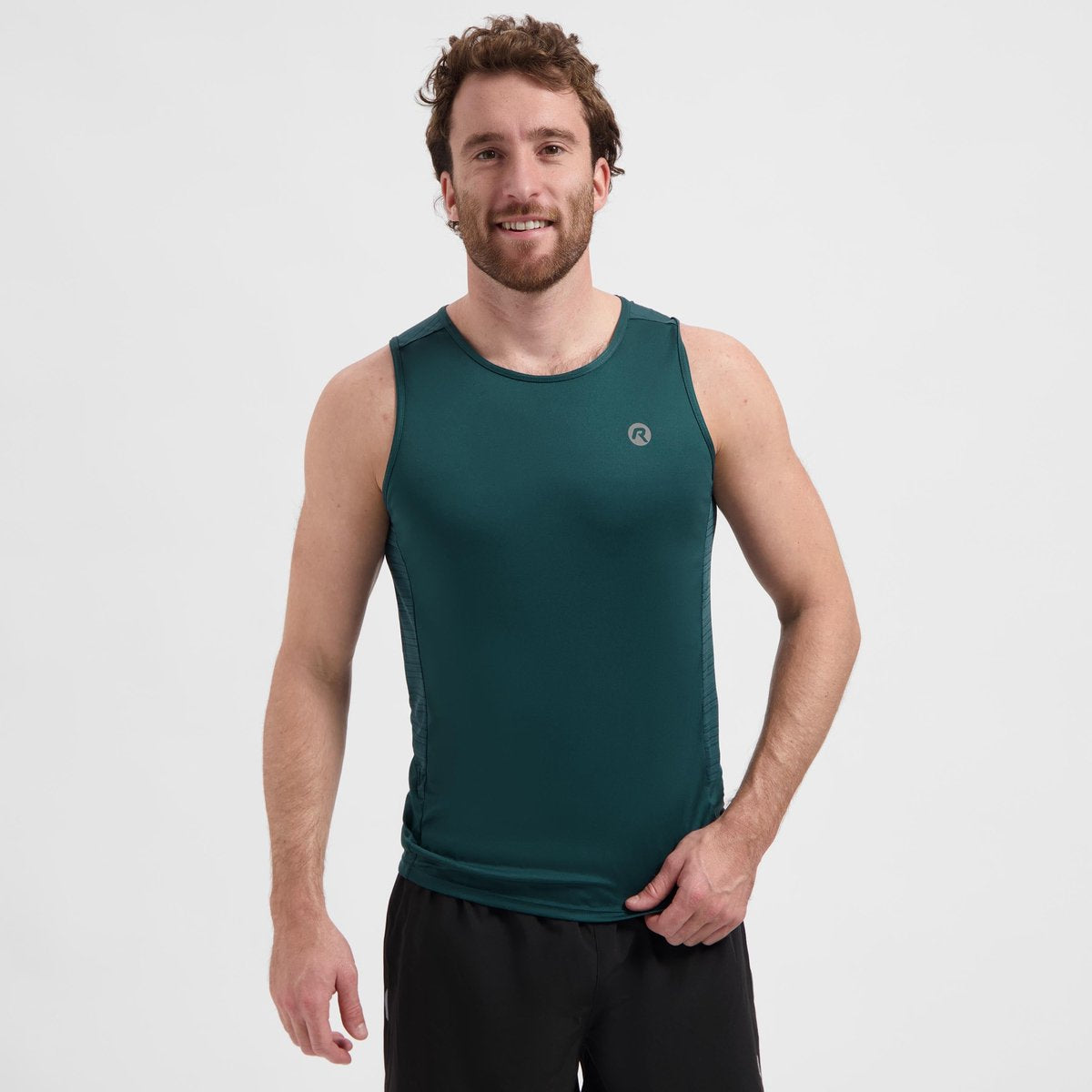 Rogelli Core Lauf-Singlet Herren – Blaugrün – L