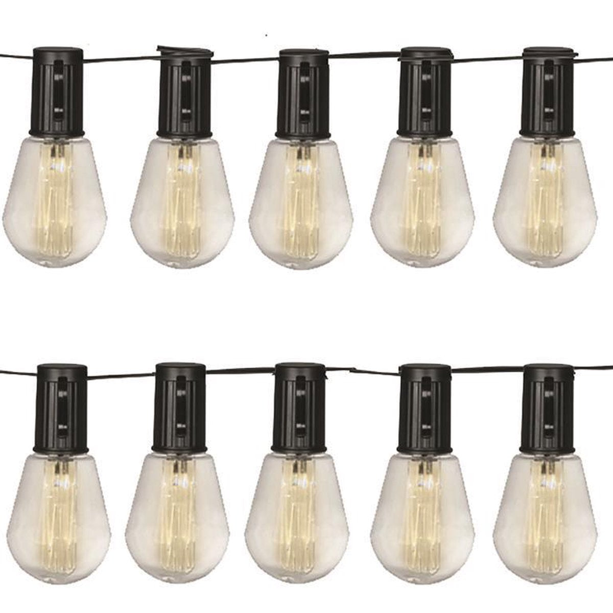 Luxform – Solar-Lichterkette mit 10 Lichtern – Alicante – Partybeleuchtung – angetrieben durch Solarenergie