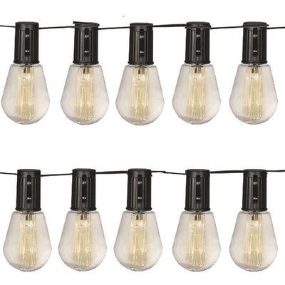 Luxform – Solar-Lichterkette mit 10 Lichtern – Alicante – Partybeleuchtung – angetrieben durch Solarenergie