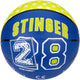 New Port Mini-Basketballdruck – Kobalt-Fluorweiß – 3