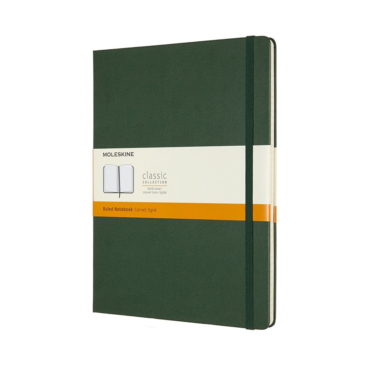 Klassisches Moleskine-Notizbuch – extra groß – Hardcover – liniert – Myrtengrün