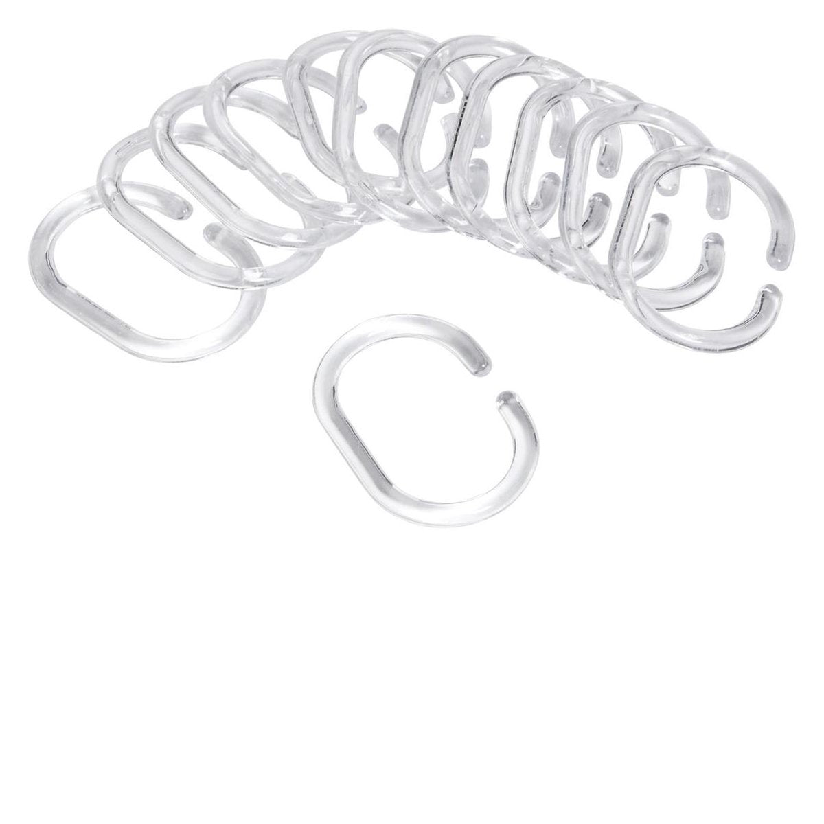 Differnz - Duschvorhangringe - c-Moll - transparent