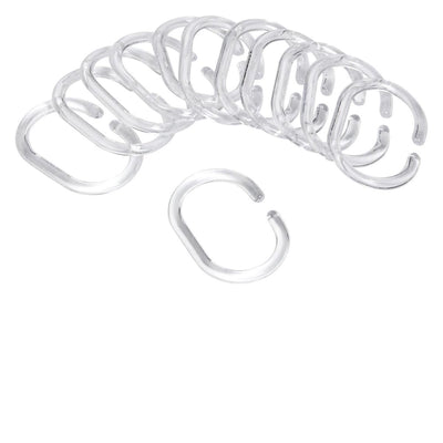 Differnz - Duschvorhangringe - c-Moll - transparent